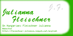 julianna fleischner business card